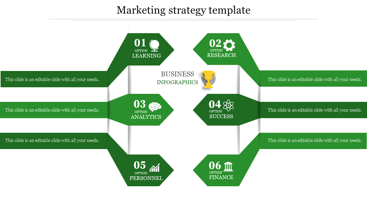 marketing strategy template-Green